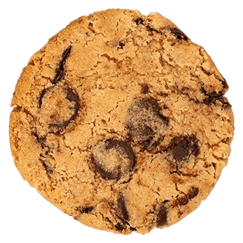 Chocolate Chunk cookie, seen from above